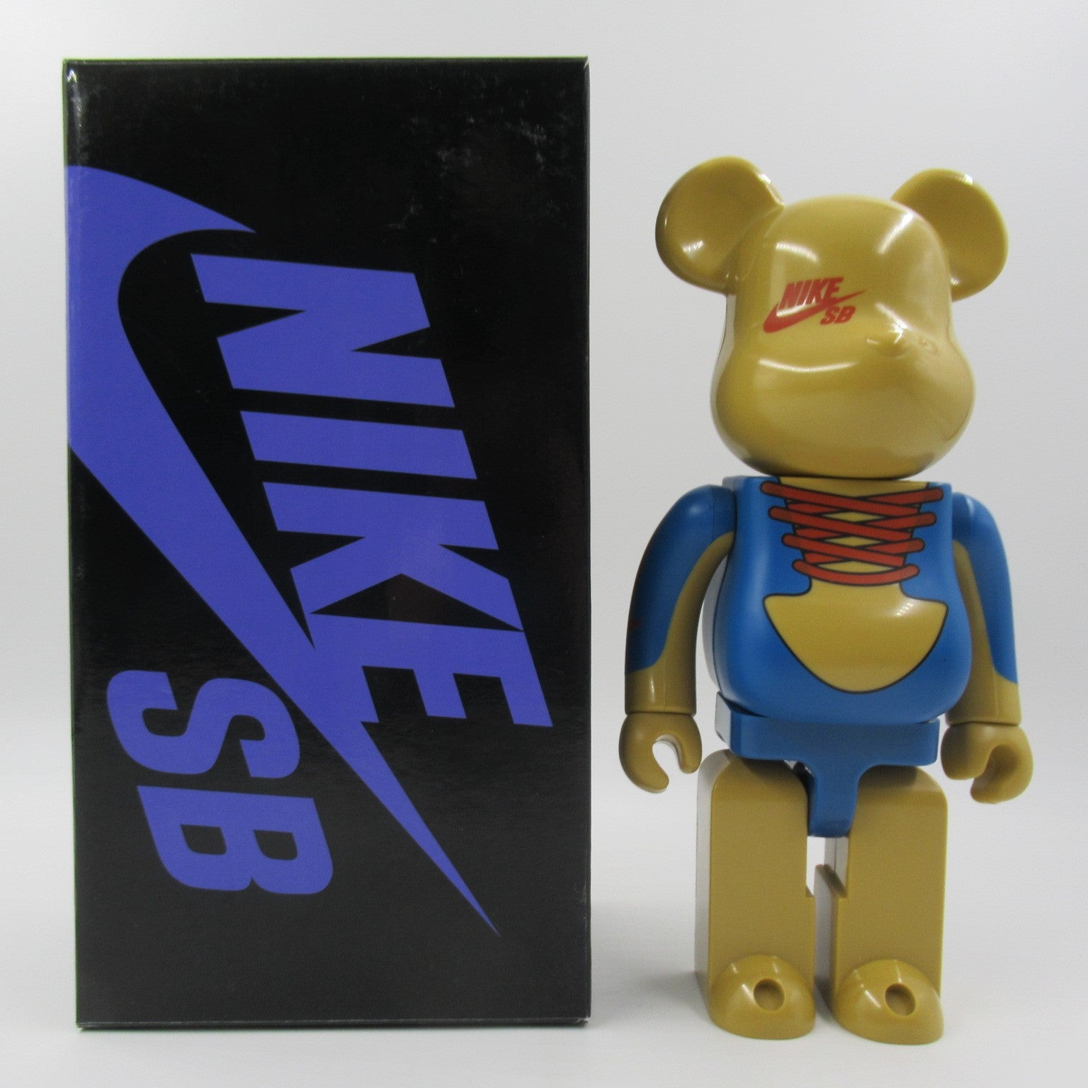 BEARBRICK Nike SB 50% 400% Figure Set Medicom Toy (2006) Be@rbrick