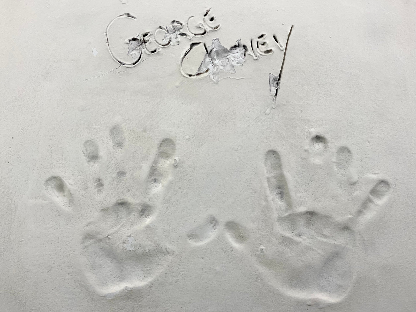 George Clooney Celebrity Hand Cast