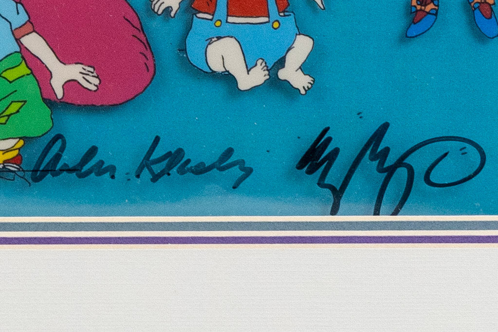 Rugrats Family Room Production Animation Cel with Background 1991 Signed