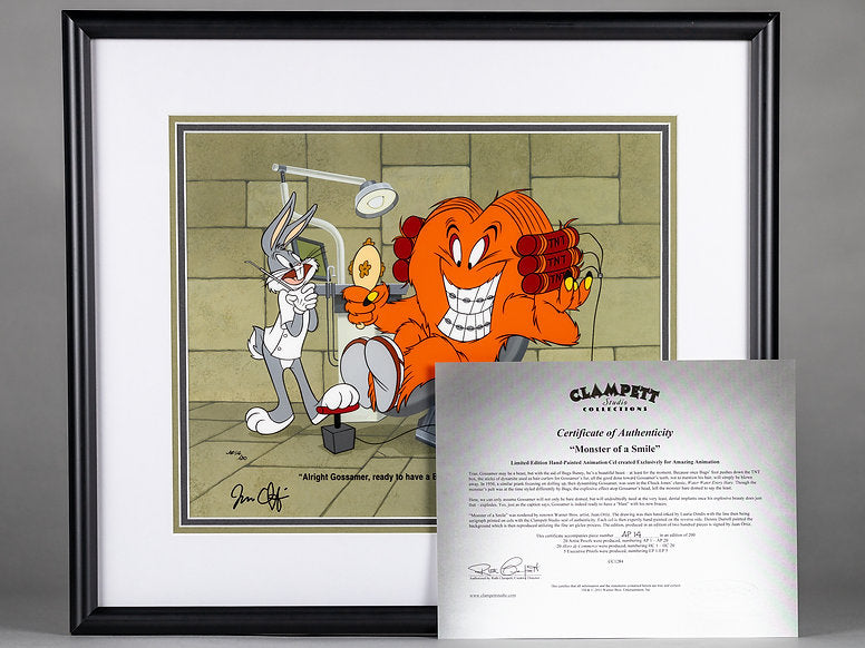 Bugs Bunny "Monster of a Smile" Animation Cel Proof 2011
