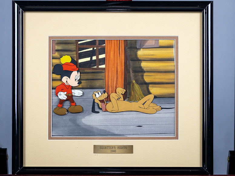 Mickey Squatters Rights Mickey Mouse Squatters Rights Production Animation Cel 1946 Disney