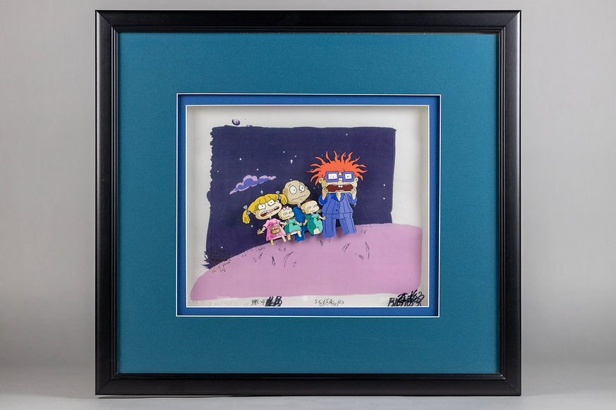 Rugrats in Pajamas Production Animation Cel With Background 1991