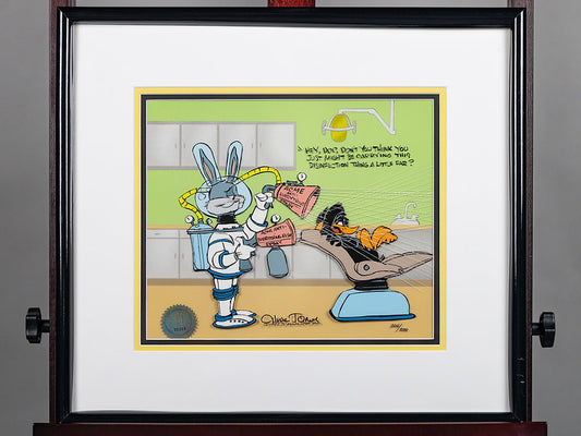 Bugs Bunny Daffy Duck "Too Clean for Comfort" Animation Cel