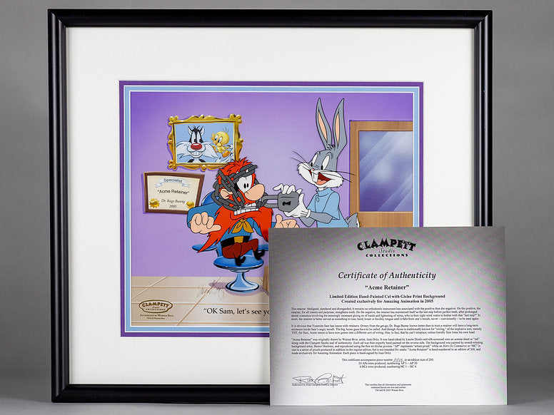 Bugs Bunny "Acme Retainer" Animation Cel Proof 2005