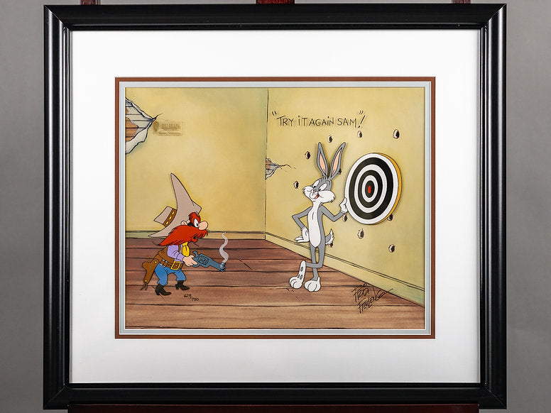 Bugs Bunny Try it Again Sam Limited Edition Animation Cel Signed 1992