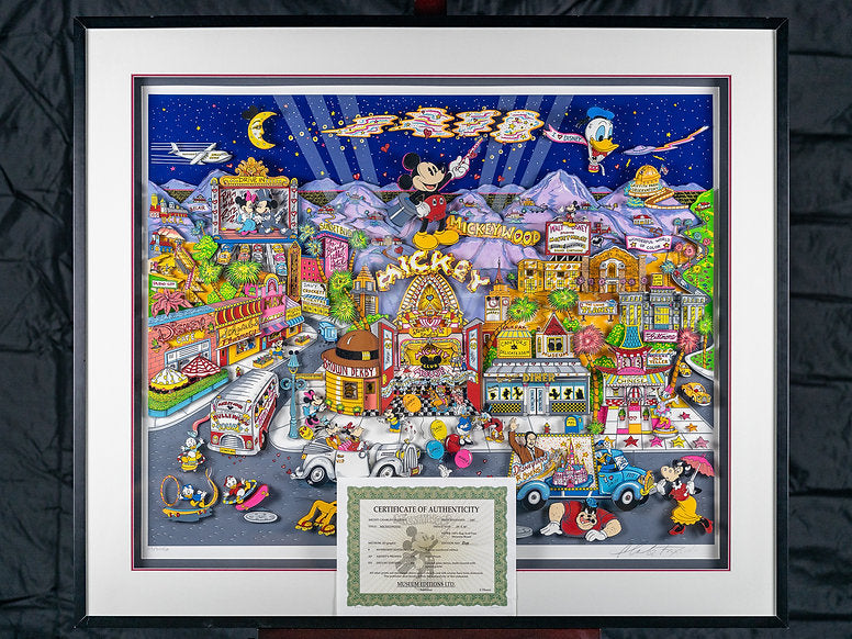 Charles Fazzino Limited Edition 3D Art "Mickeywood"