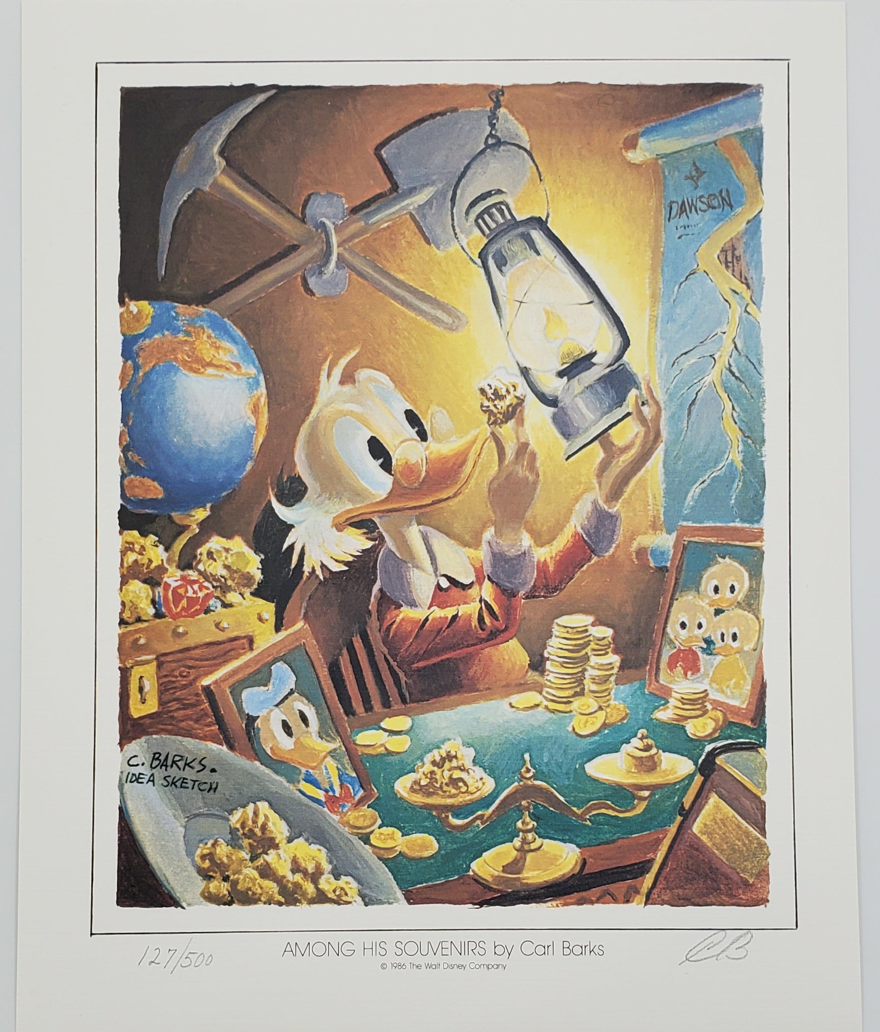 A Lithographic Suite of Preliminary Uncle Scrooge and Donald Duck Paintings by Carl Barks Set 1 #127/500