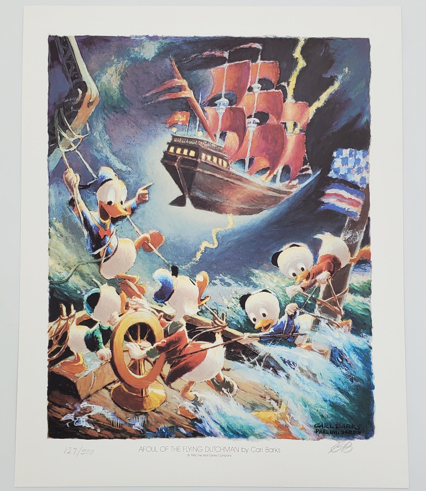 A Lithographic Suite of Preliminary Paintings by Carl Barks Set #1 127/500