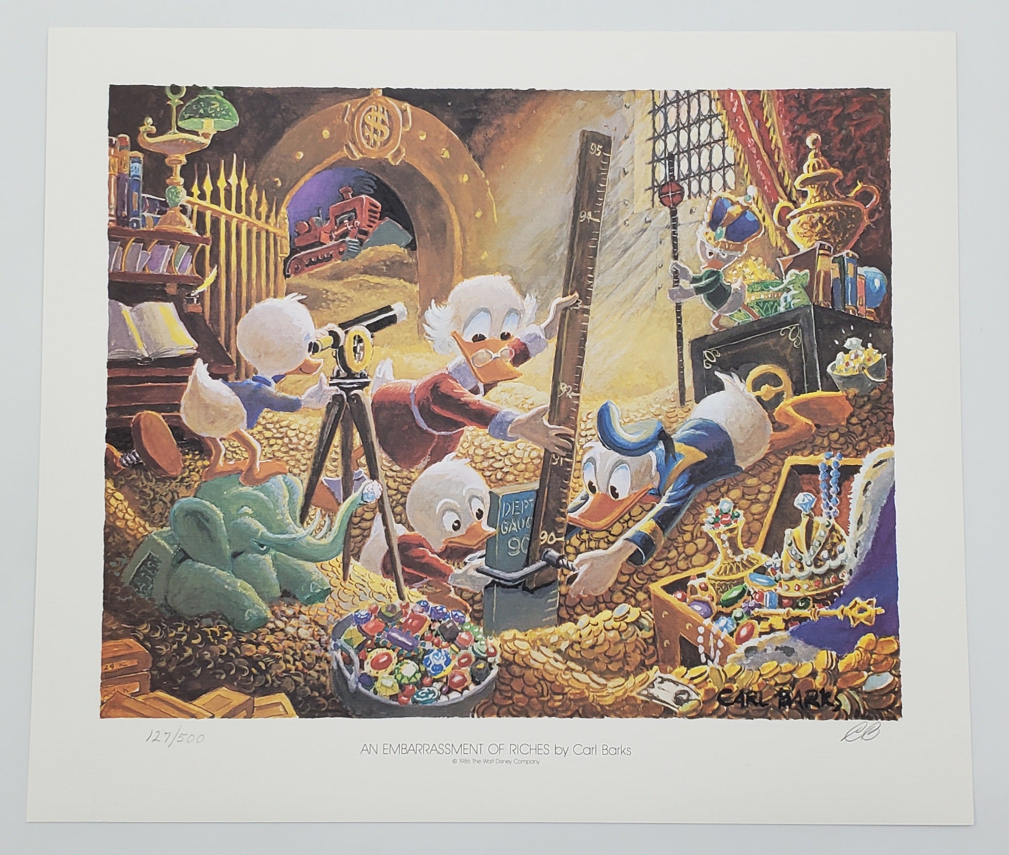 A Lithographic Suite of Preliminary Uncle Scrooge and Donald Duck Paintings by Carl Barks Set 1 #127/500