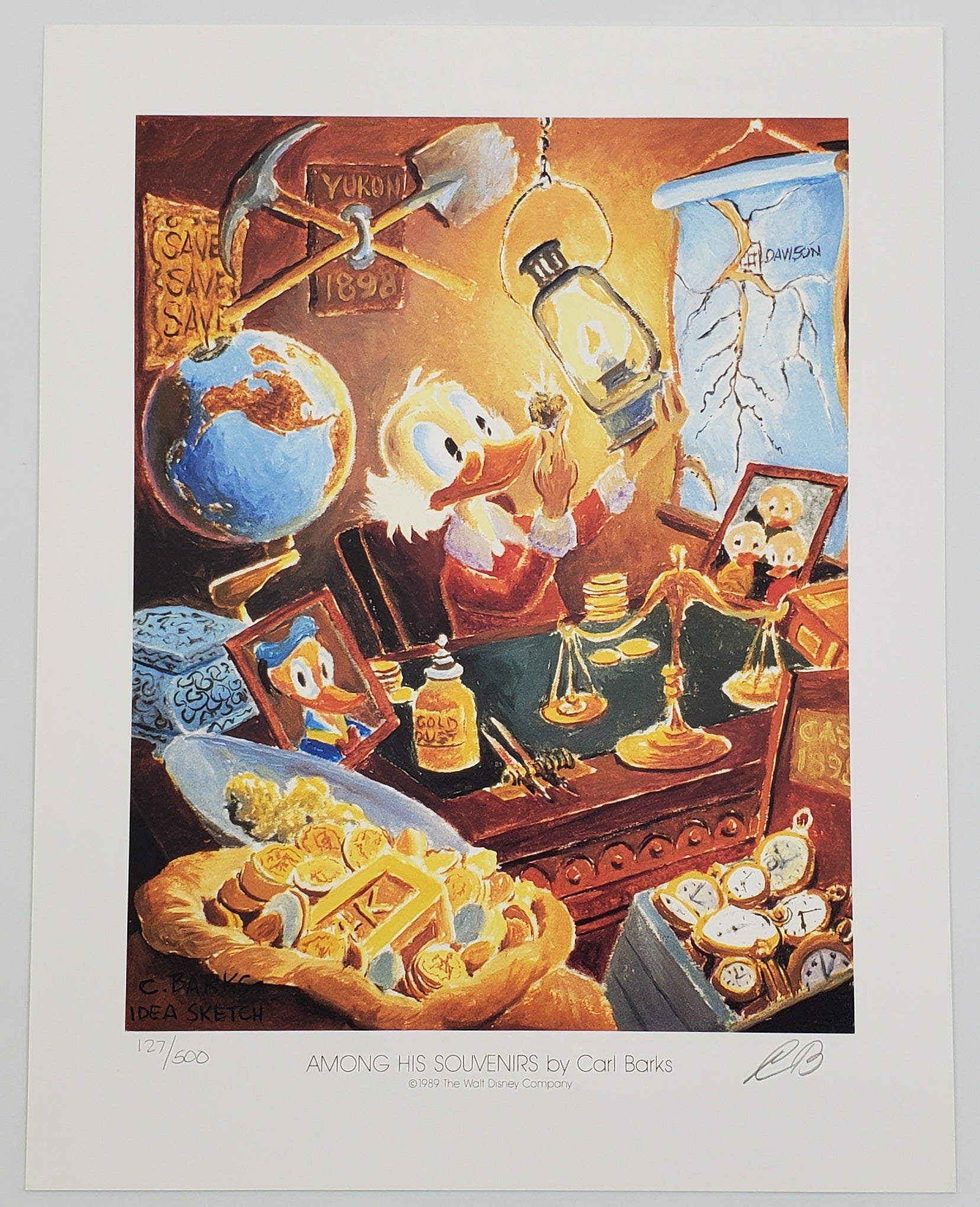 A Lithographic Suite of Preliminary Uncle Scrooge and Donald Duck Paintings by Carl Barks Set 2 #127/500