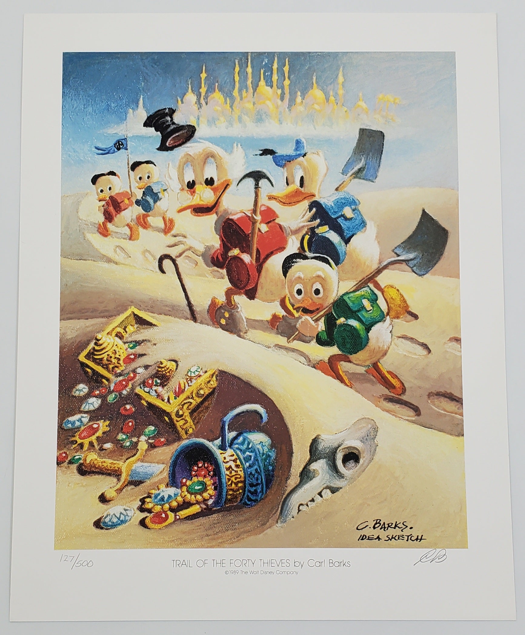A Lithographic Suite of Preliminary Uncle Scrooge and Donald Duck Paintings by Carl Barks Set 2 #127/500