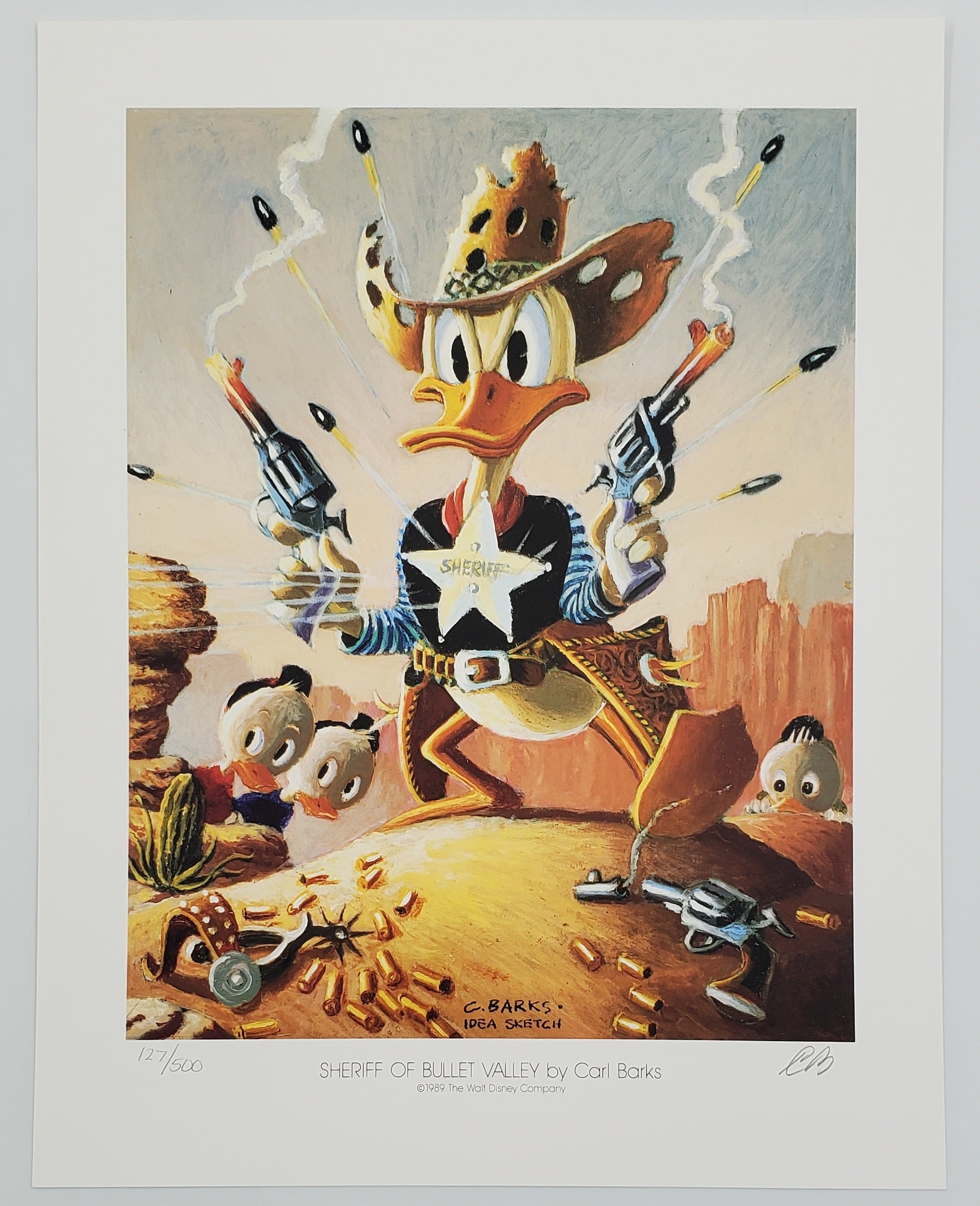 A Lithographic Suite of Preliminary Uncle Scrooge and Donald Duck Paintings by Carl Barks Set 2 #127/500