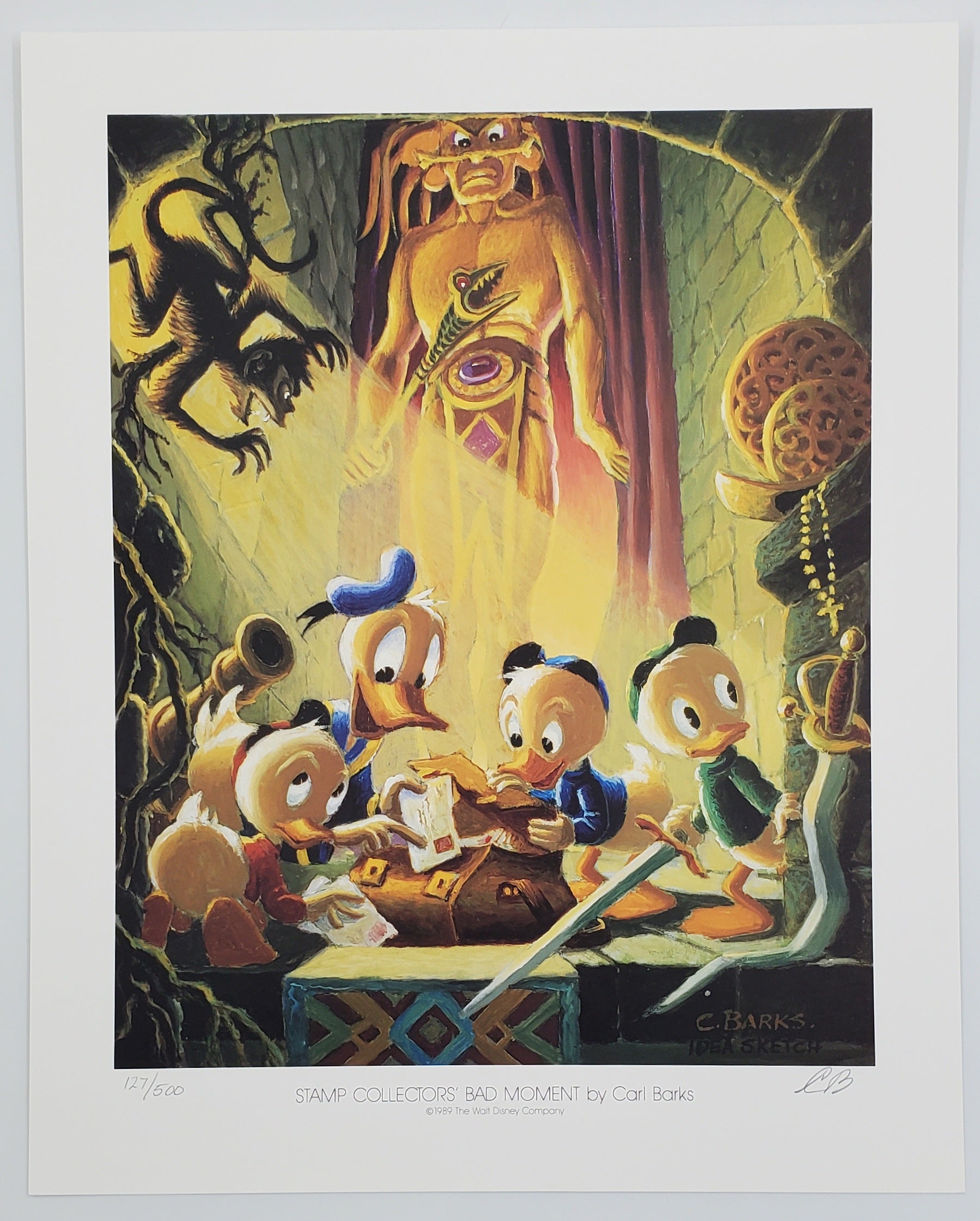 A Lithographic Suite of Preliminary Uncle Scrooge and Donald Duck Paintings by Carl Barks Set 2 #127/500