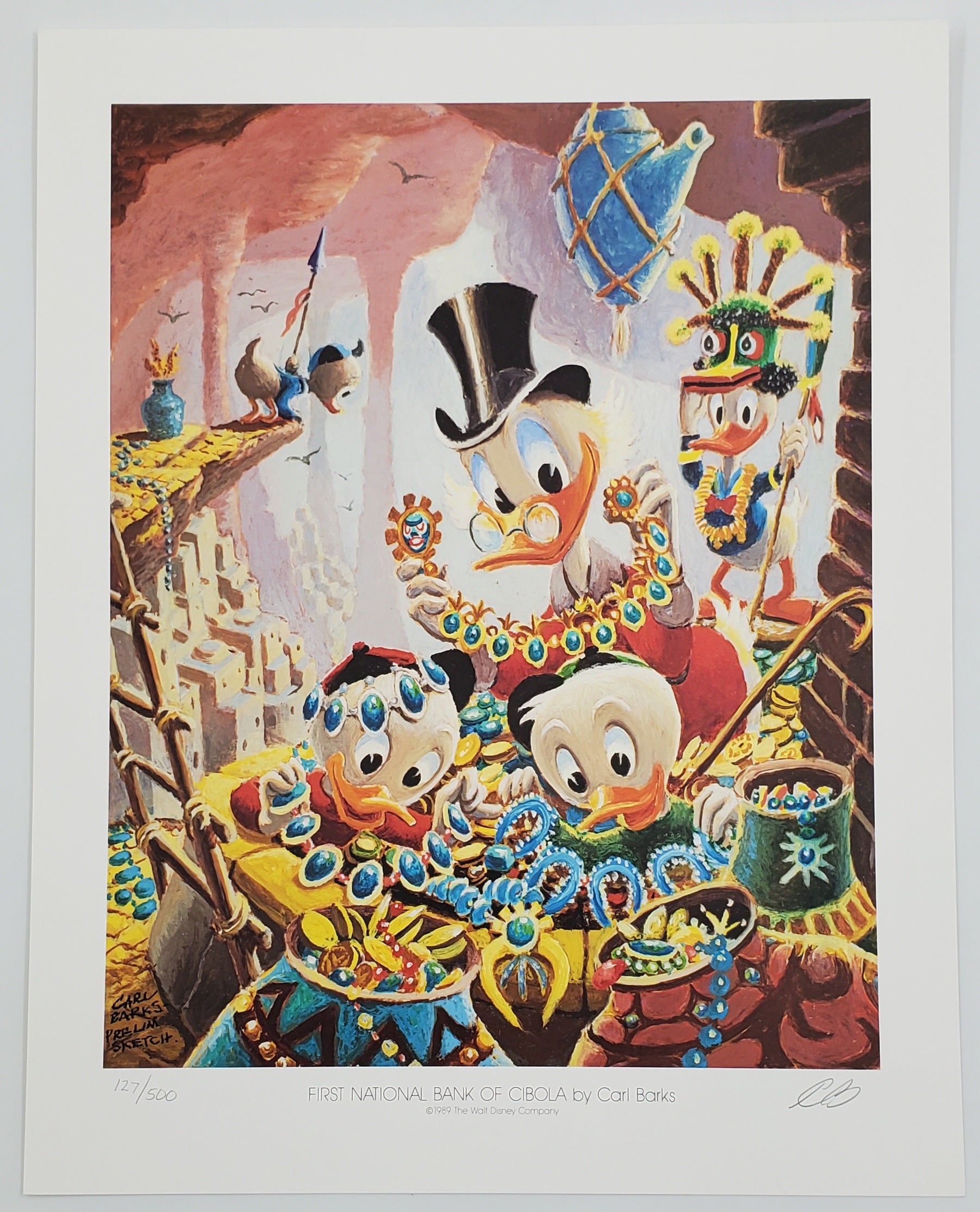 A Lithographic Suite of Preliminary Uncle Scrooge and Donald Duck Paintings by Carl Barks Set 2 #127/500