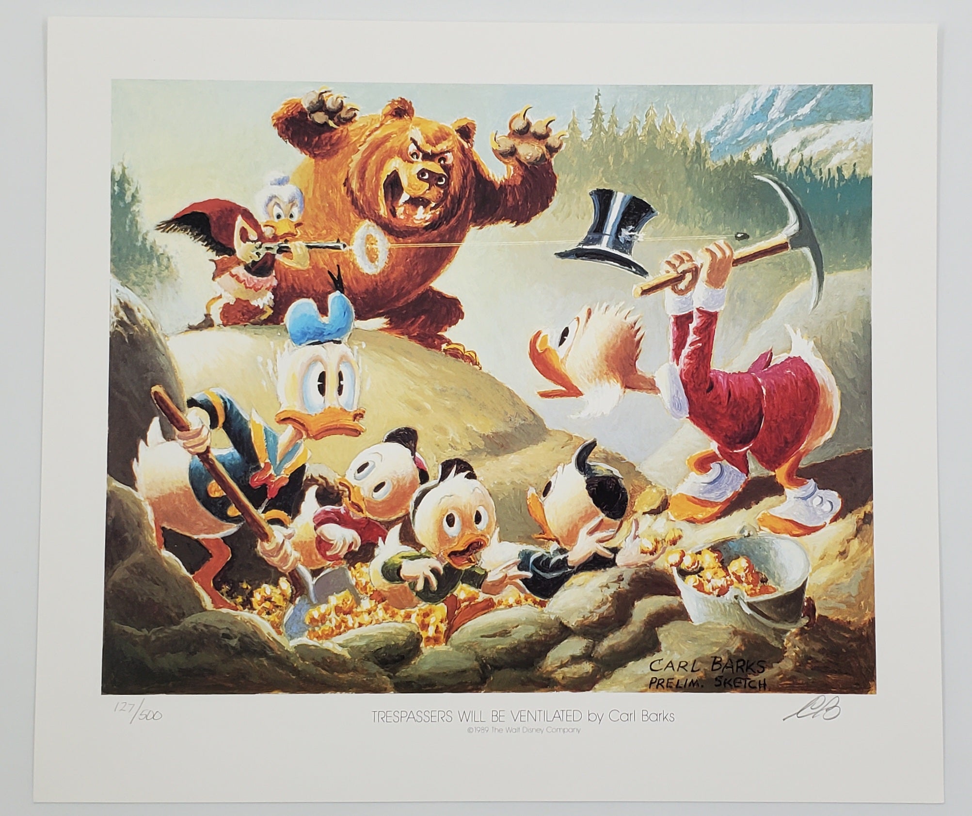 A Lithographic Suite of Preliminary Uncle Scrooge and Donald Duck Paintings by Carl Barks Set 2 #127/500