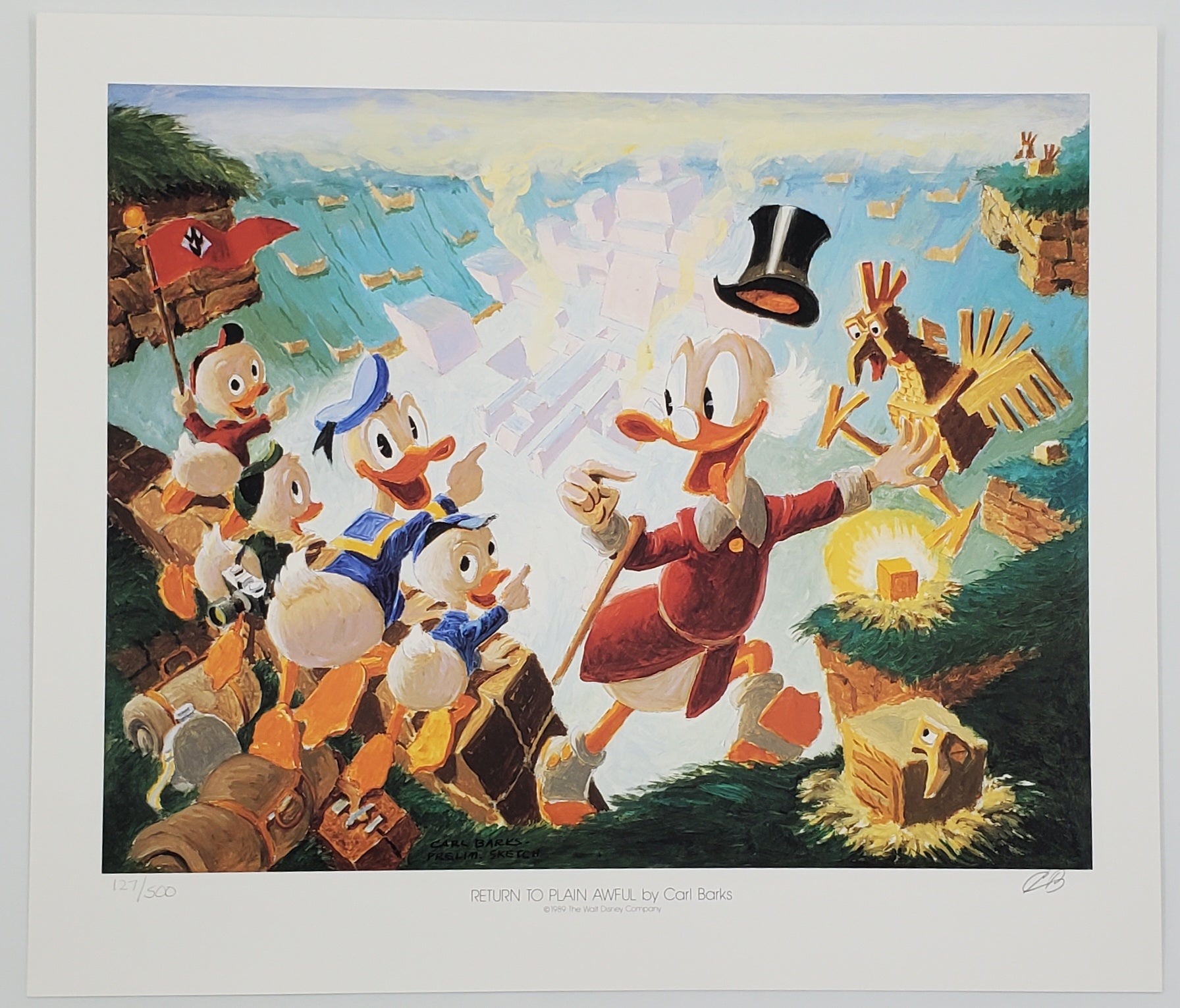 A Lithographic Suite of Preliminary Uncle Scrooge and Donald Duck Paintings by Carl Barks Set 2 #127/500
