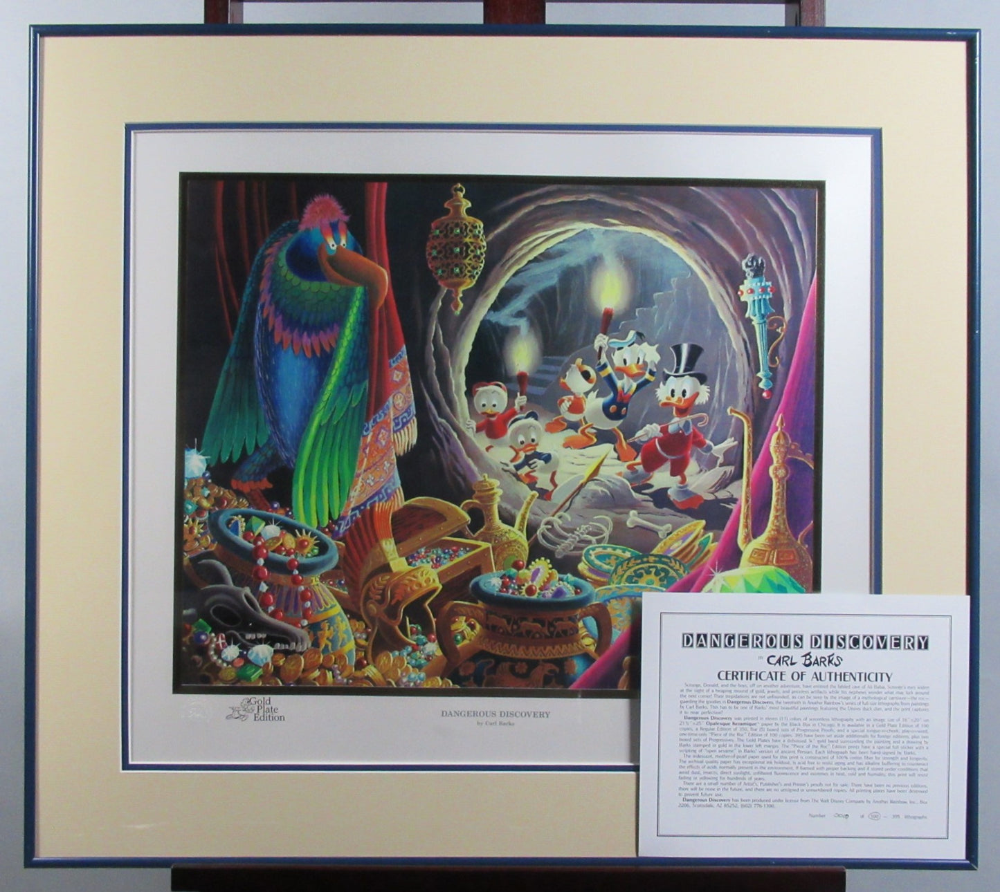 Dangerous Discovery Carl Barks Signed Gold Plate Edition