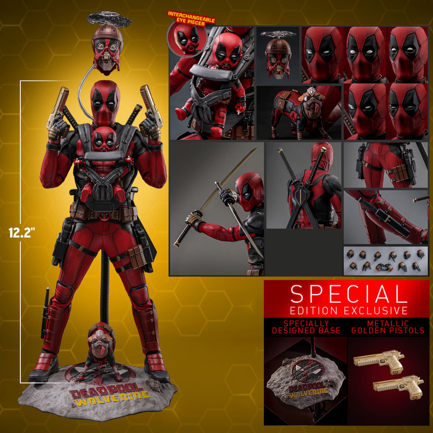 Deadpool Special Edition 1/6 Scale Figure Hot Toys MMS746B NIB