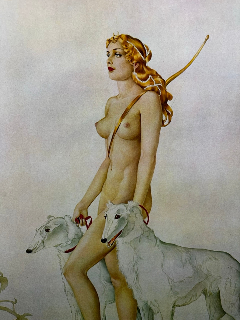 Diana the Huntress Lithograph - Alberto Vargas Signed and Numbered Art 1979