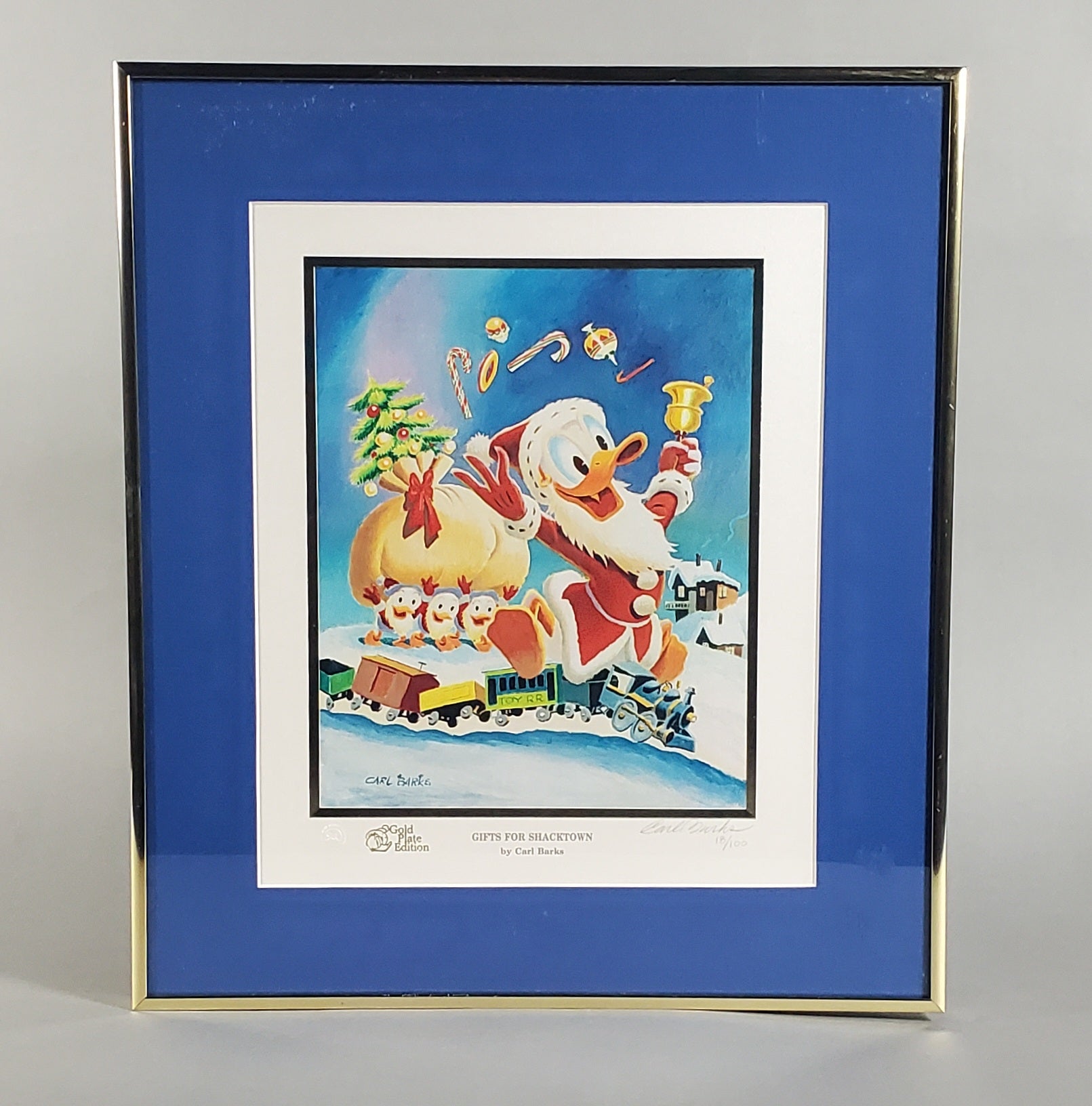 Donald Duck Gifts For Shacktown Carl Barks Signed Gold Plate Edition