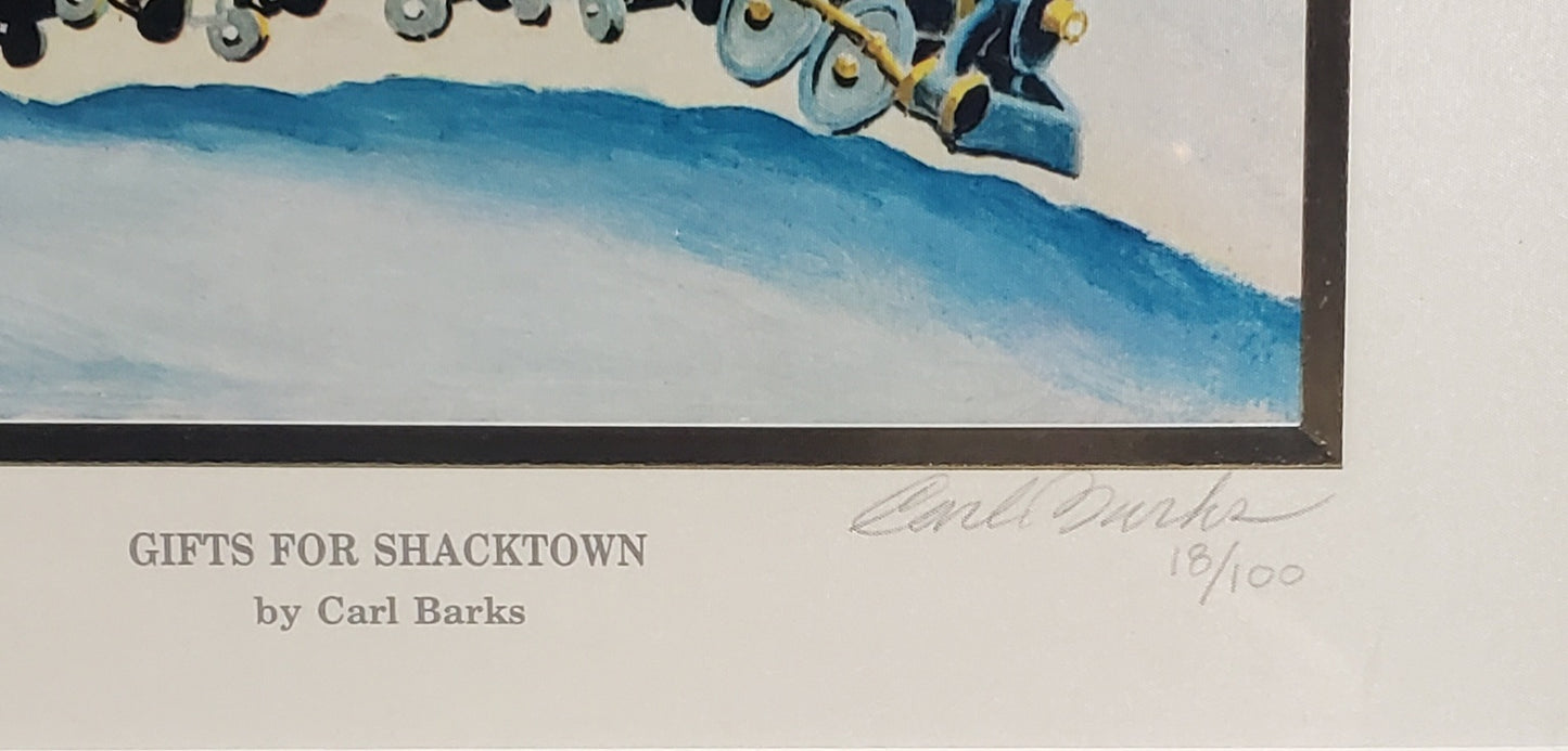 Gifts For Shacktown Carl Barks Signed Gold Plate Edition