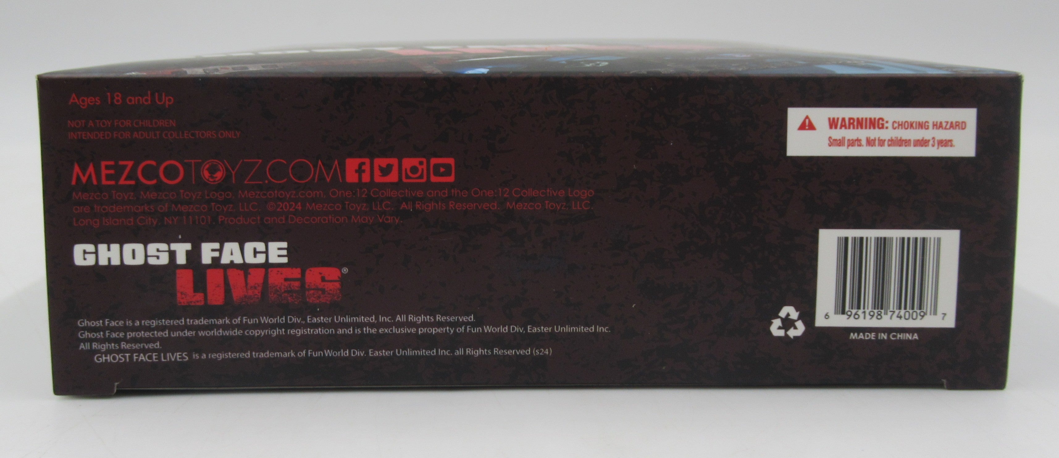 Ghost Face Lives Scream 1/12 Scale Action Figure Mezco One:12 NIB