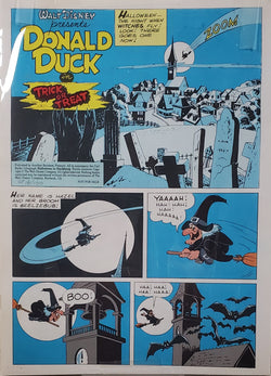 Donald Duck Halloween In Duckburg Carl Barks Signed Gold Plate Edition