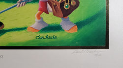 Donald Duck and Uncle Scrooge Holiday In Duckburg Carl Barks Signed Gold Plate Edition