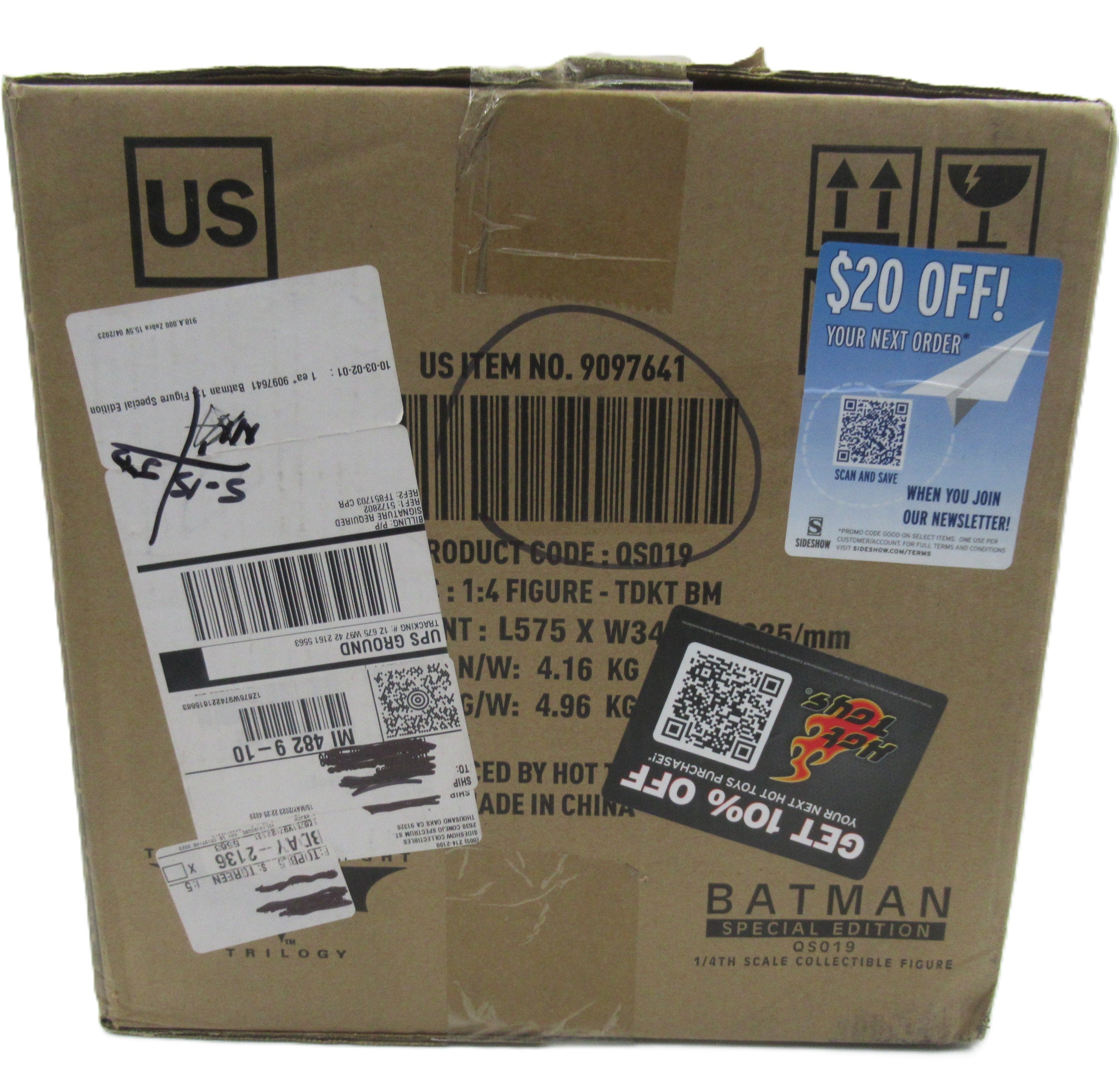 Batman Special Edition 1/4 Scale Figure Hot Toys QS019 Excl