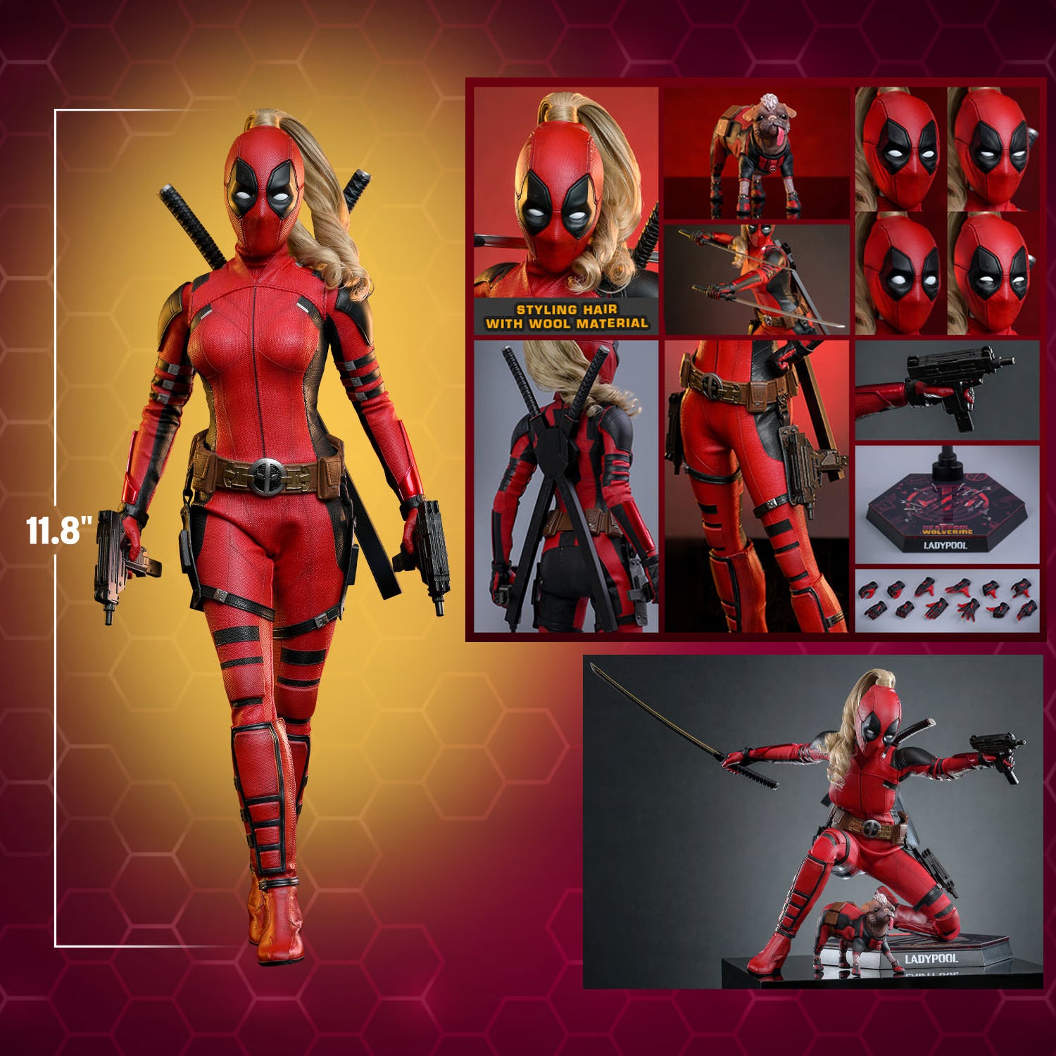 Ladypool 1/6 Scale Action Figure Deadpool & Wolverine Hot Toys NIB