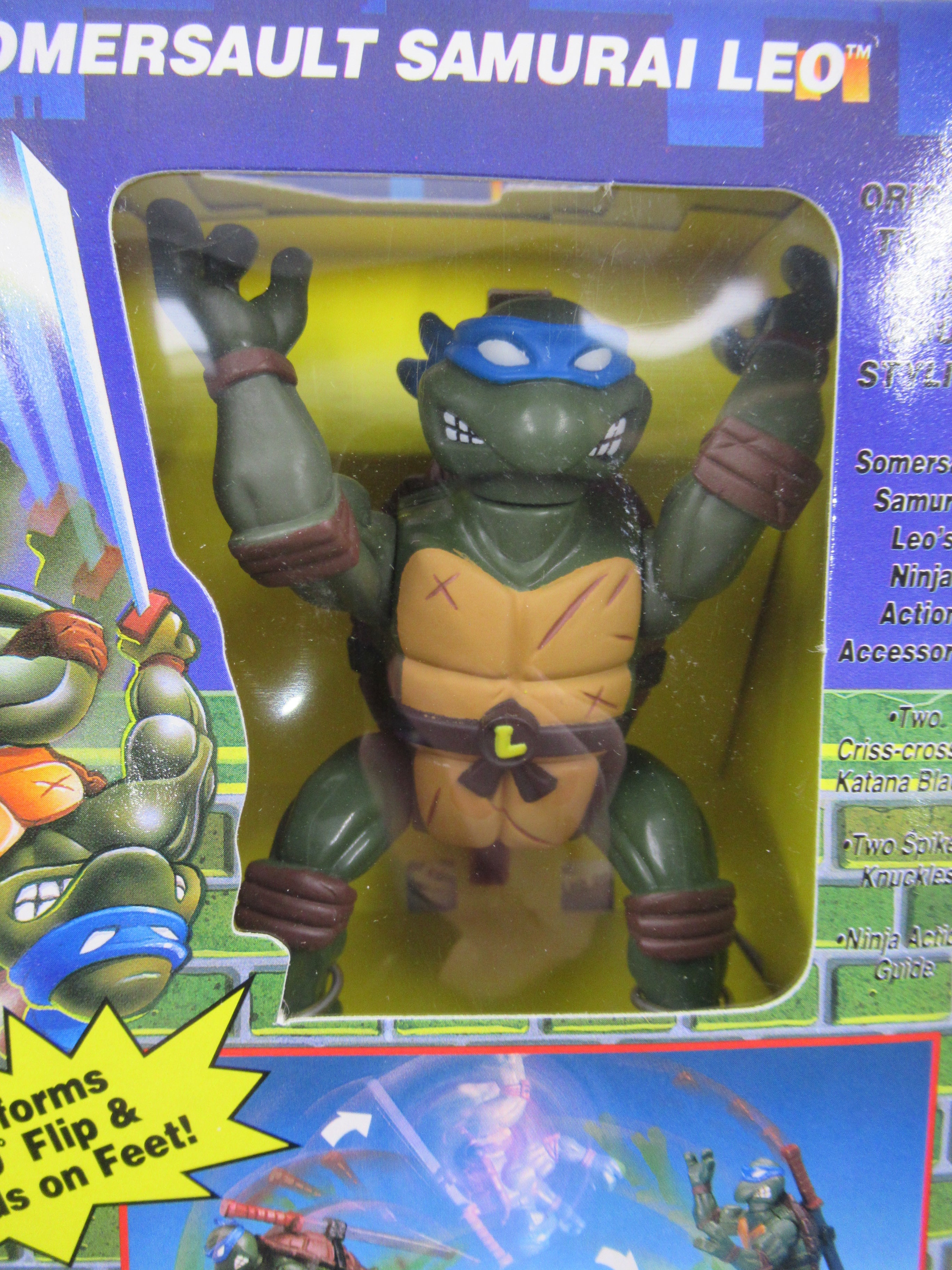 Teenage Mutant Ninja Turtles Somersault Samurai Leo Ninja Action 5