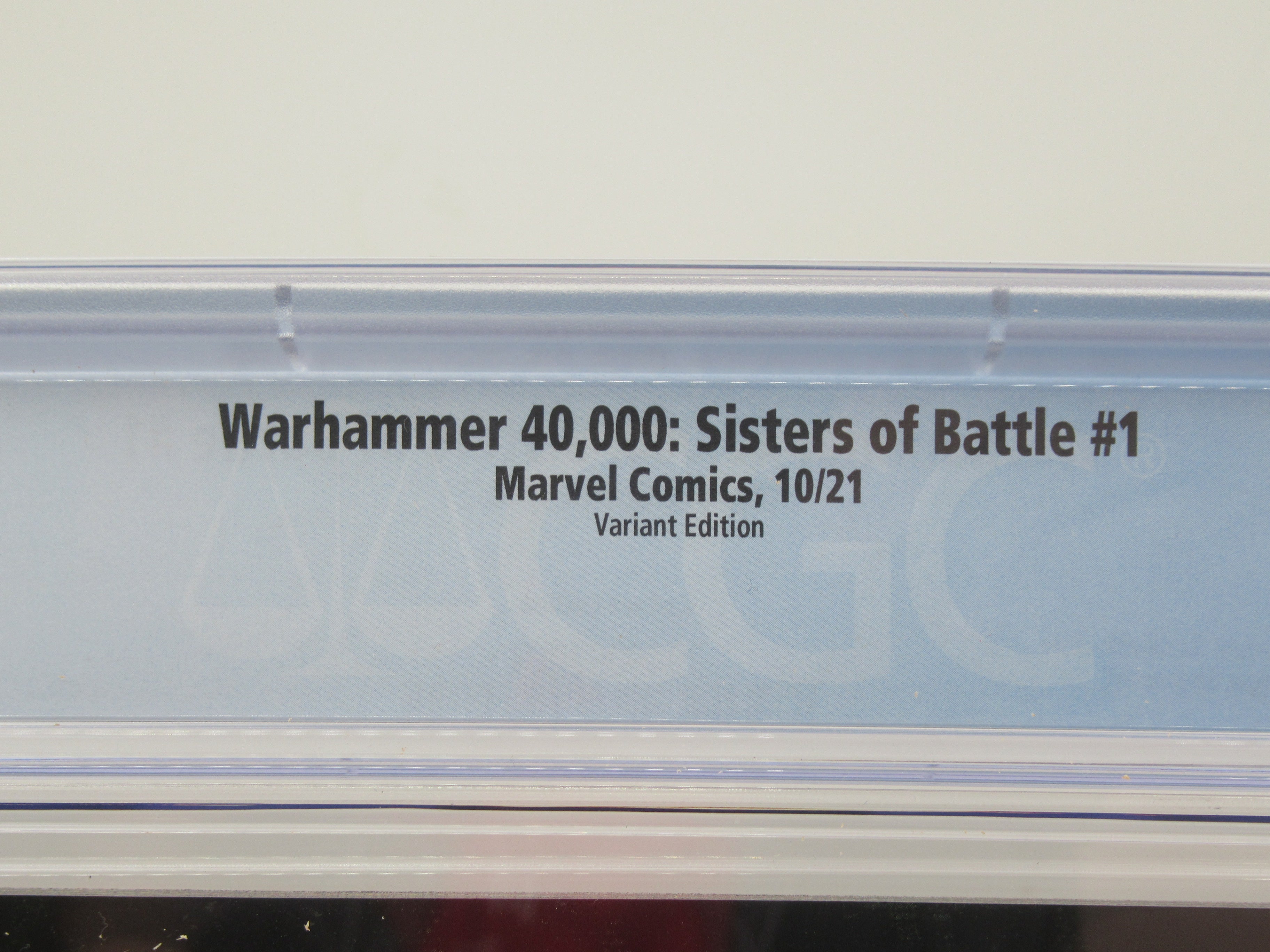 Warhammer 40k Sisters of Battle #1 comic CGC 9.8