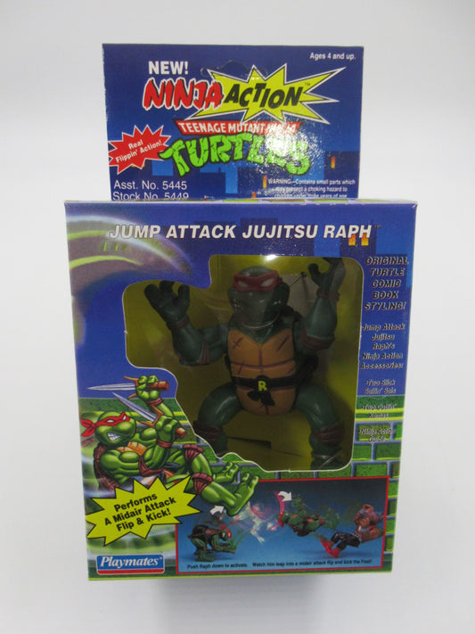 TMNT Jump Attack Jujitsu Raph Ninja Action 5" Figure Teenage Mutant Ninja Turtles - Playmates (1993)