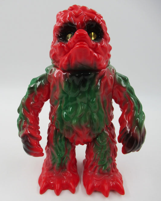 GARGAMEL Hedorah/Hedoran Sofubi Kaiju Figure - Japan Red/Green Soft Vinyl Art Toy