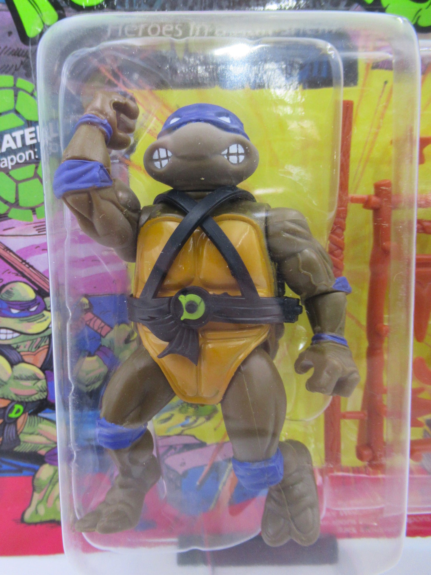 TMNT Donatello 10-Back 4.5" Figure Teenage Mutant Ninja Turtles - Playmates (1988)