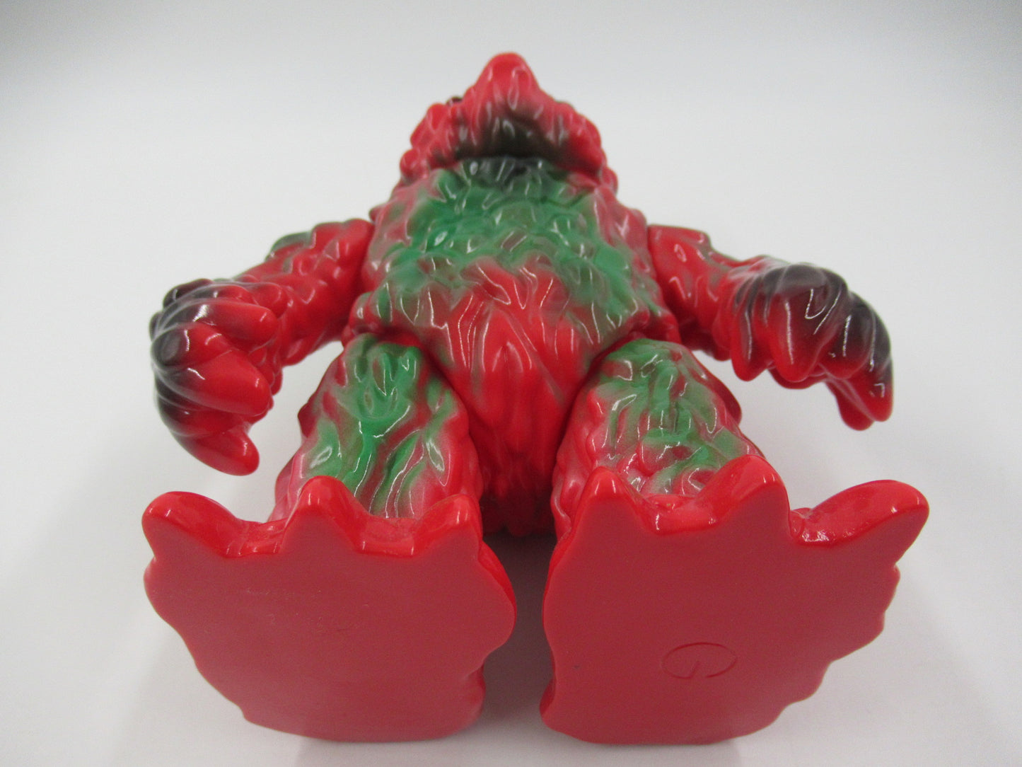 GARGAMEL Hedorah/Hedoran Sofubi Kaiju Figure - Japan Red/Green Soft Vinyl Art Toy