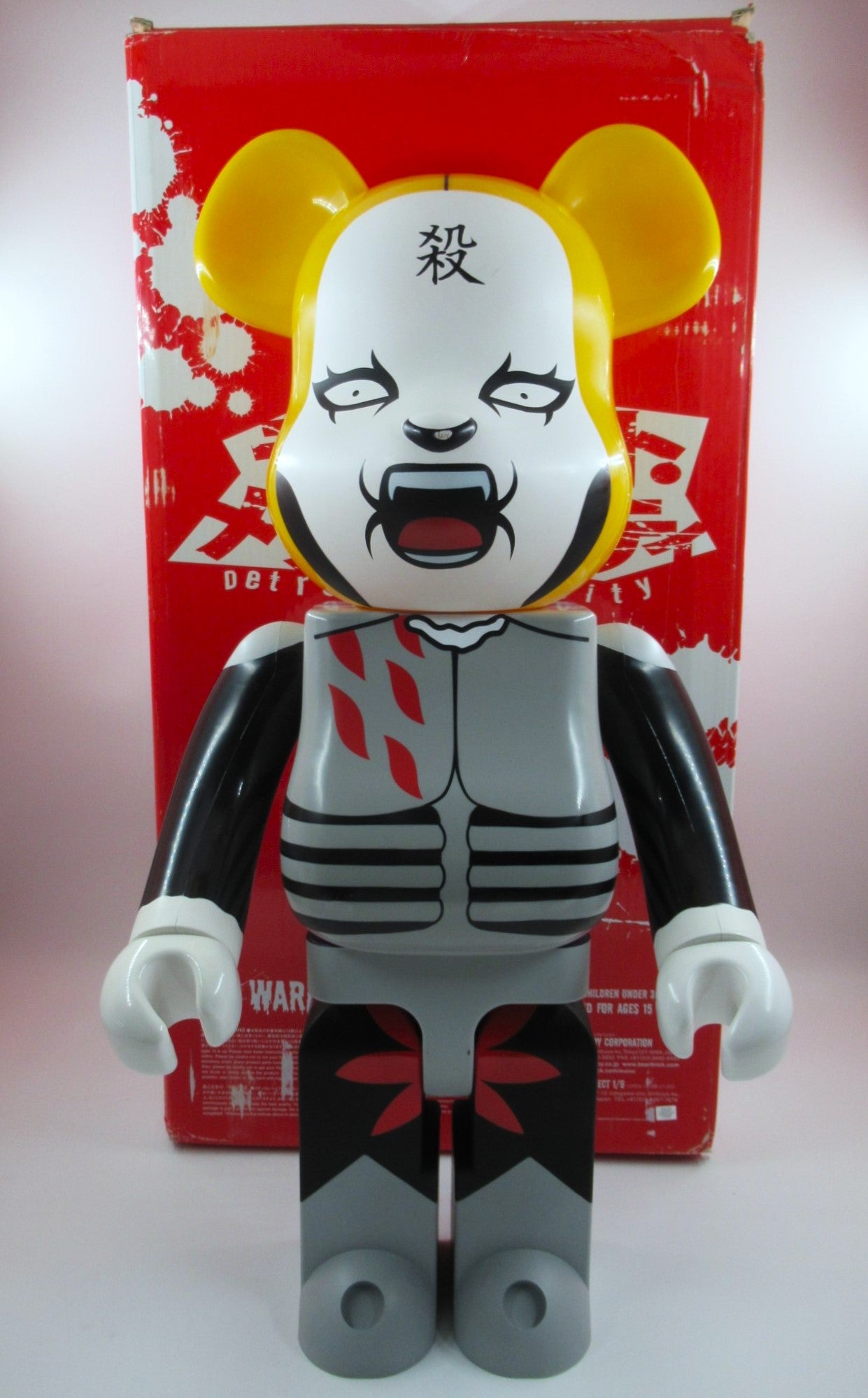 BEARBRICK Detroit Metal City 1000% Figure - Medicom Toy (2008) DMC Be@rbrick Art Toy