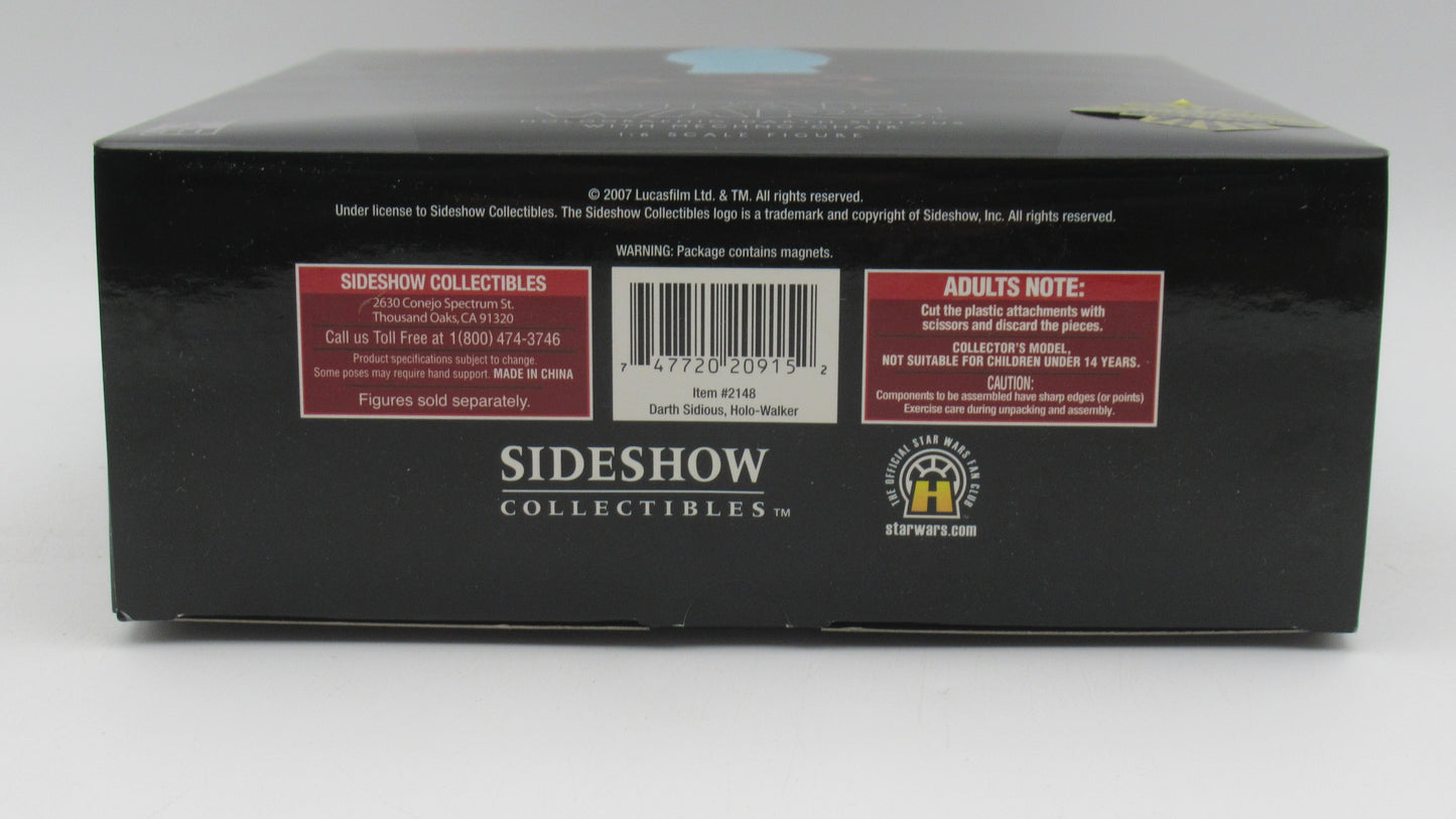 STAR WARS Holographic Darth Sidious Sideshow Exclusive 1:6 Figure - Sideshow Collectibles (2007) Lords of the Sith #2148