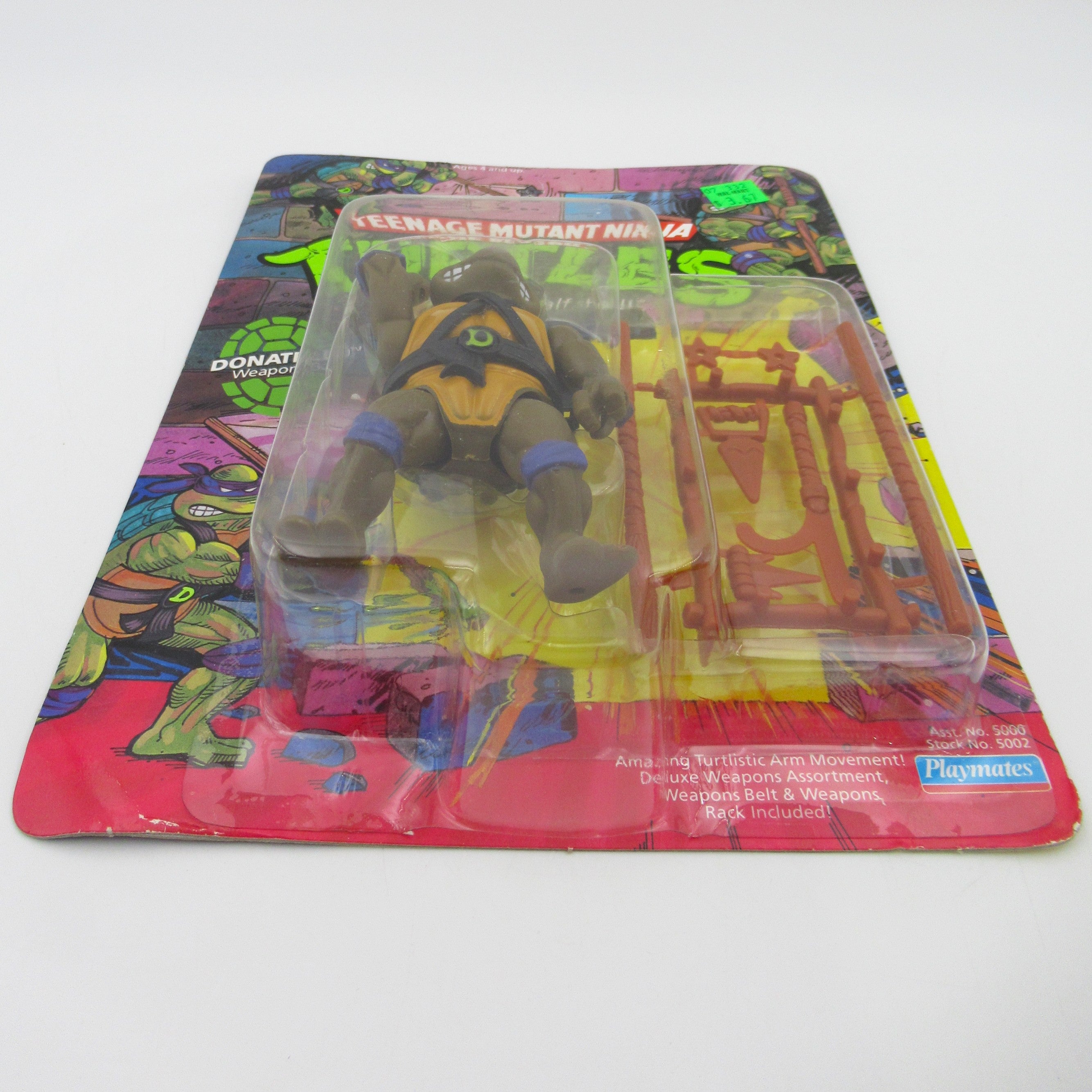 Teenage Mutant Ninja Turtles Donatello 10-Back 4.5" Figure TMNTs - Playmates (1988)