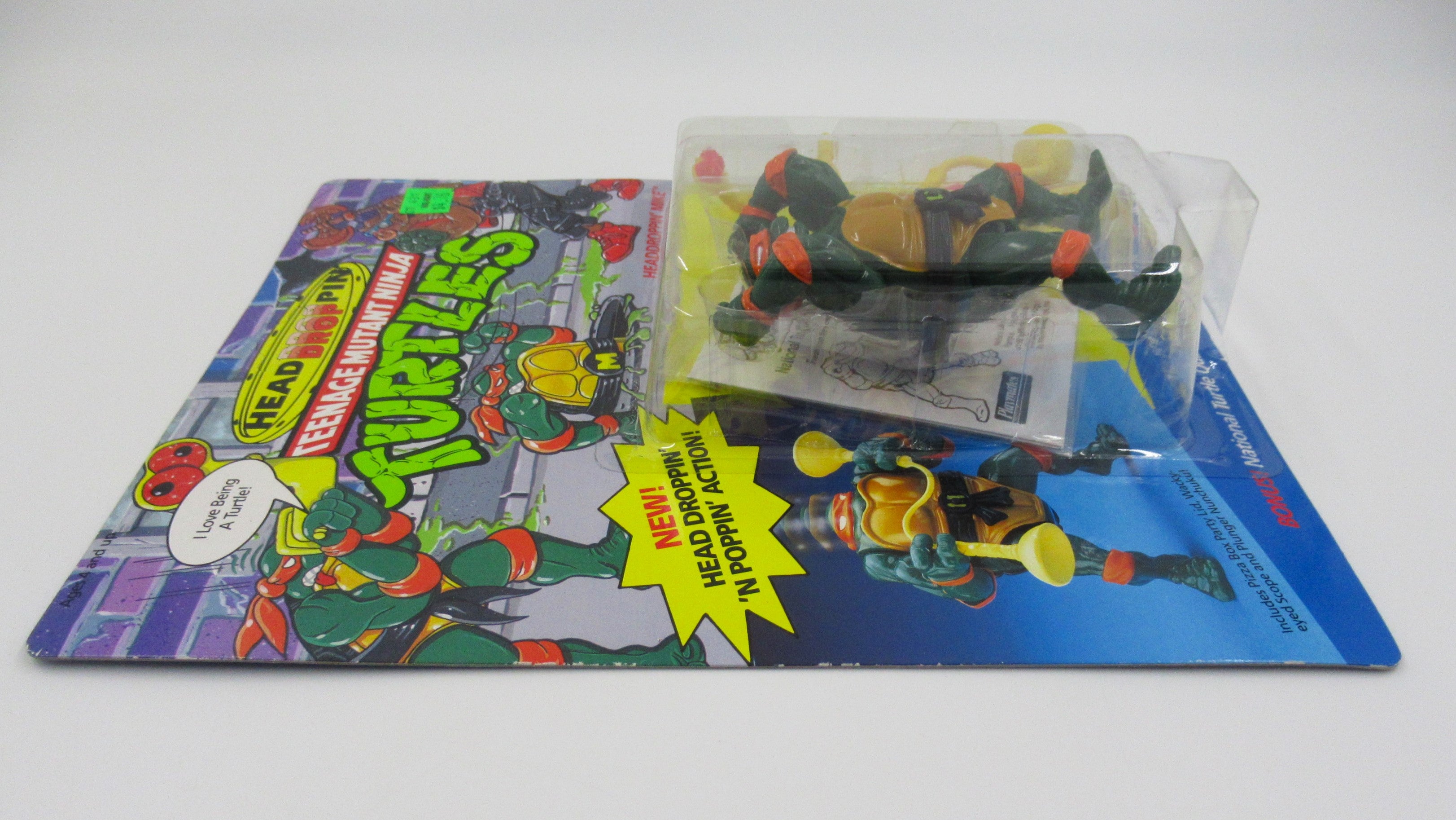 Teenage Mutant Ninja Turtles Headdroppin'  TMNTs Set of 4 - Playmates (1991)