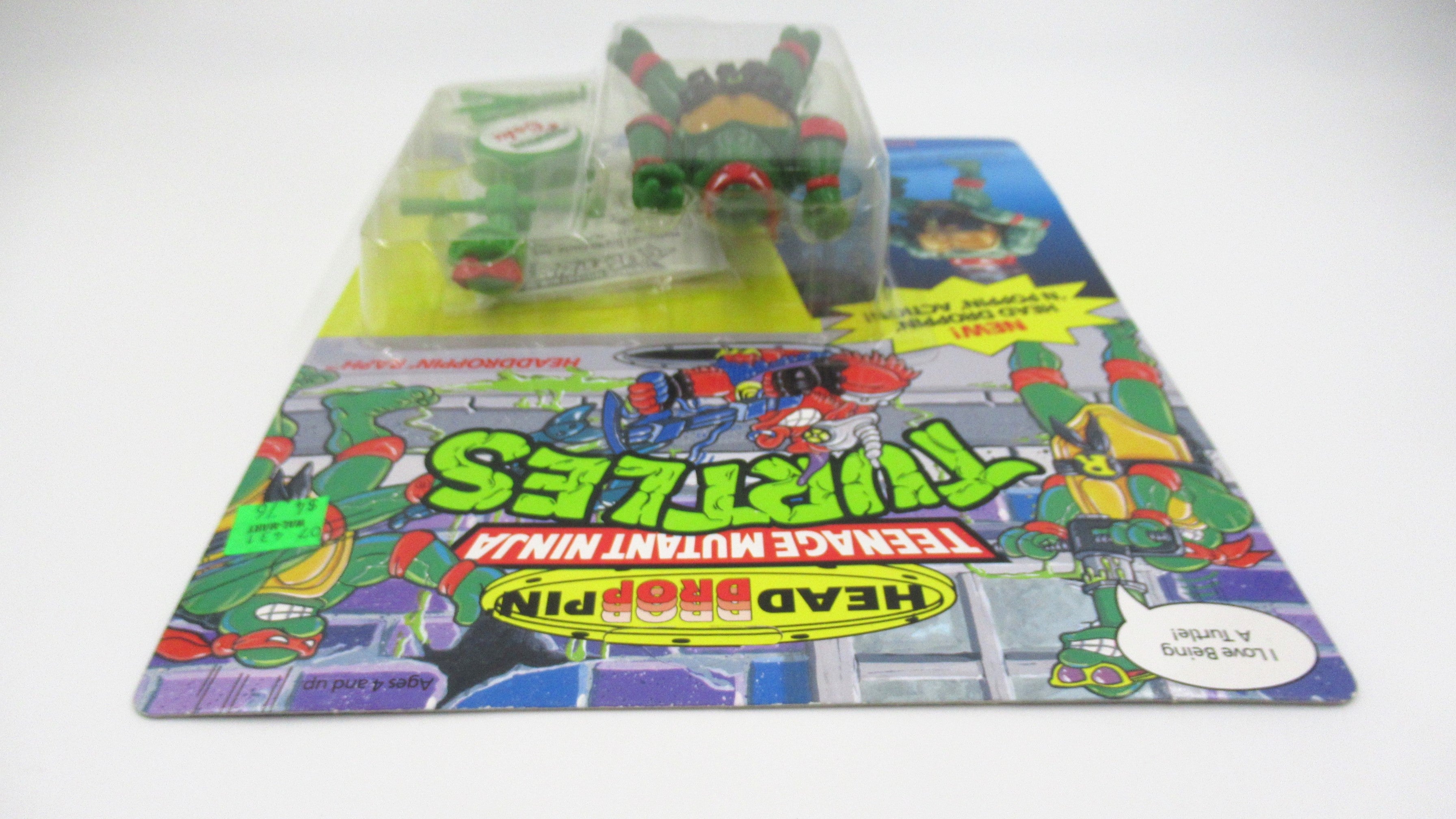 Teenage Mutant Ninja Turtles Headdroppin'  TMNTs Set of 4 - Playmates (1991)