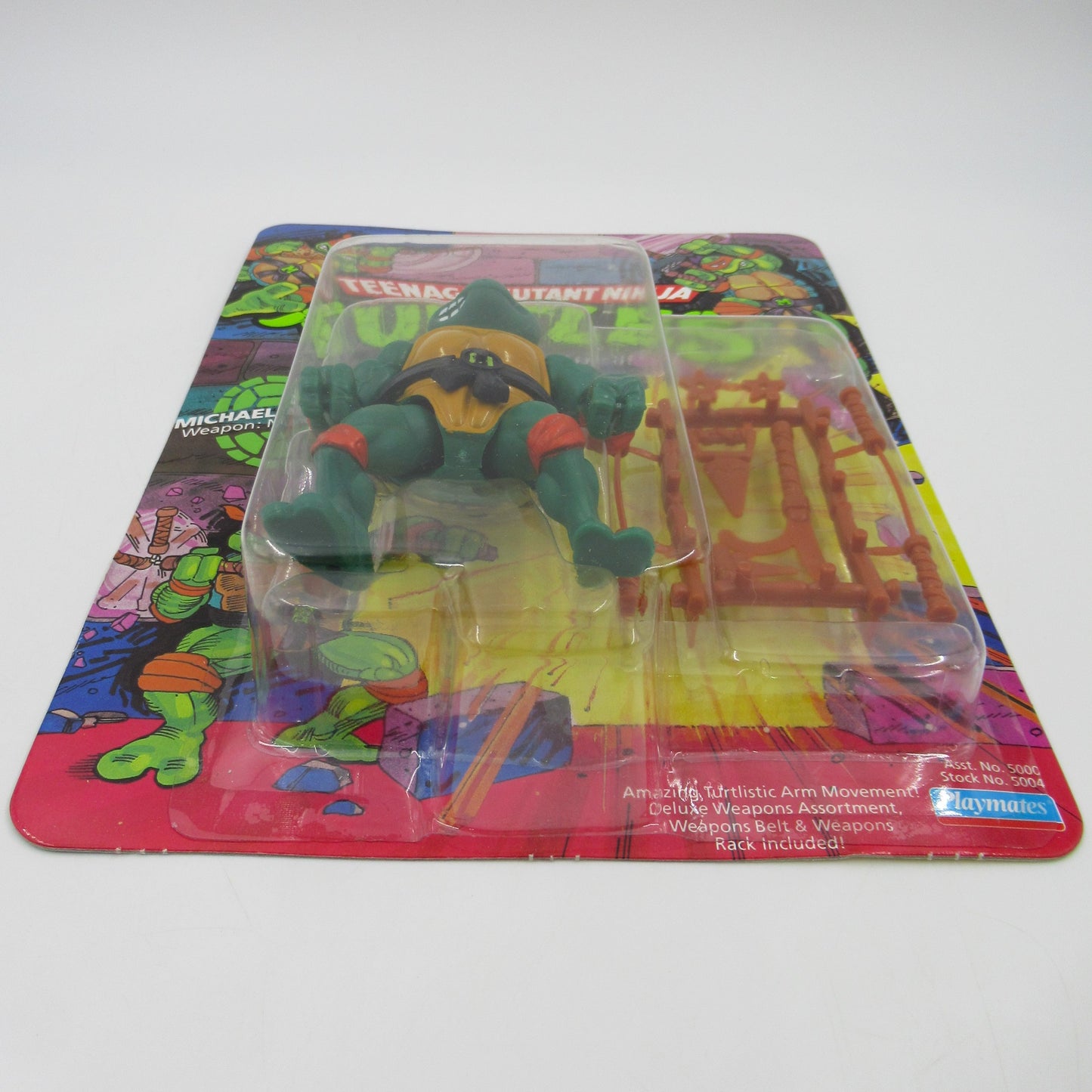 TMNT Michealangelo 10-Back 4.5" Figure Teenage Mutant Ninja Turtles - Playmates (1988)