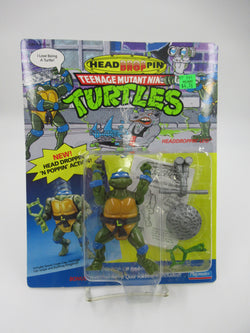 Teenage Mutant Ninja Turtles Headdroppin'  TMNTs Set of 4 - Playmates (1991)