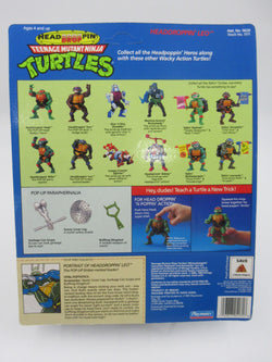 Teenage Mutant Ninja Turtles Headdroppin'  TMNTs Set of 4 - Playmates (1991)