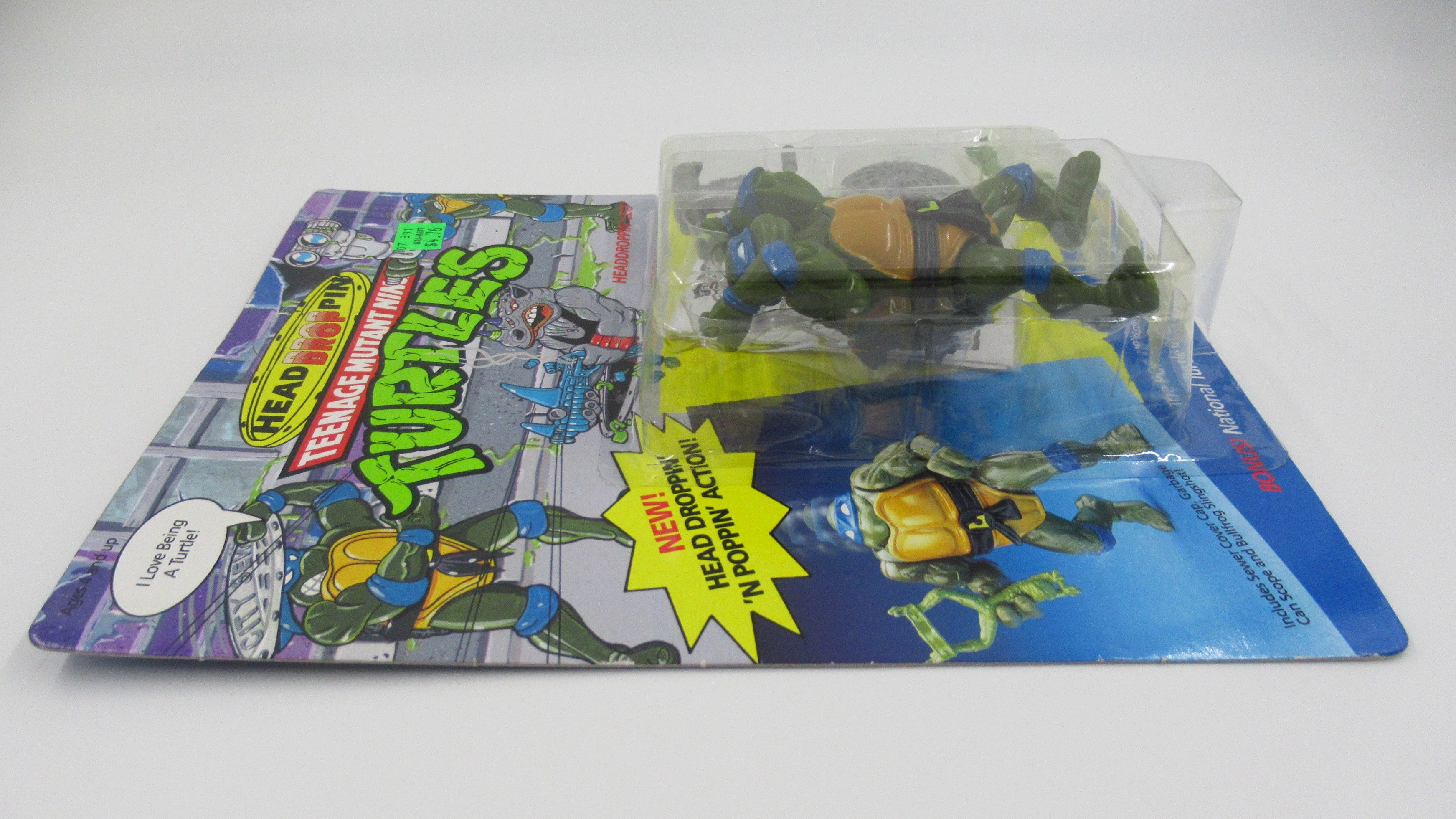 Teenage Mutant Ninja Turtles Headdroppin'  TMNTs Set of 4 - Playmates (1991)