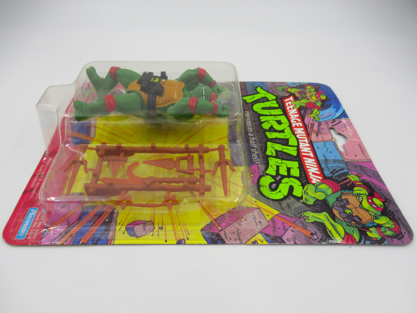 TMNT Raphael 10-Back 4.5" Figure Teenage Mutant Ninja Turtles - Playmates (1988)