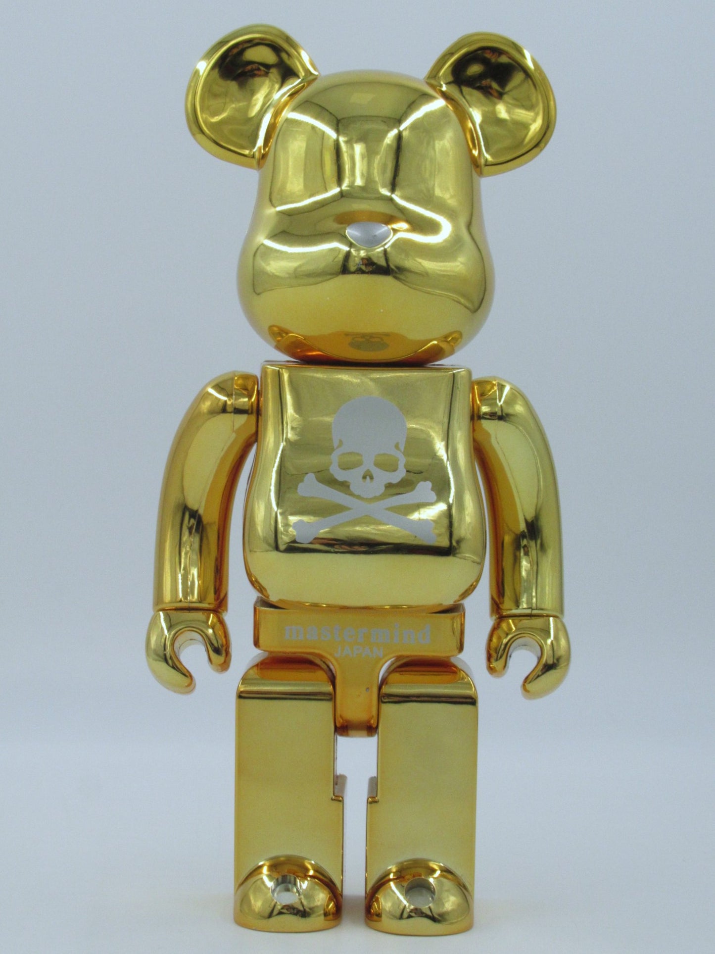 BEARBRICK Mastermind Japan Gold BWWT 400% Figure - Medicom Toy (2005) Art Toy