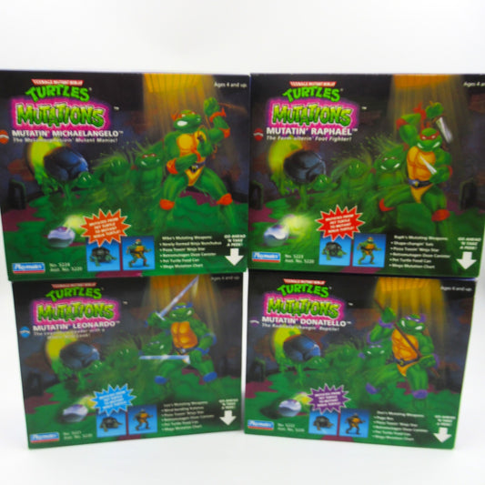 TMNT Mutations Figure Set of 4 Teenage Mutant Ninja Turtles - Playmates (1992)