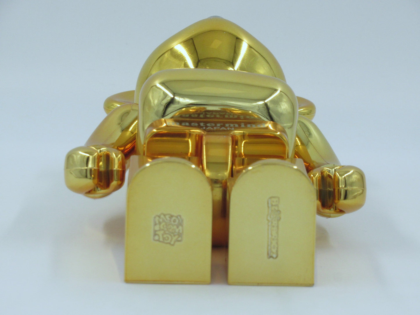 BEARBRICK Mastermind Japan Gold BWWT 400% Figure - Medicom Toy (2005) Art Toy