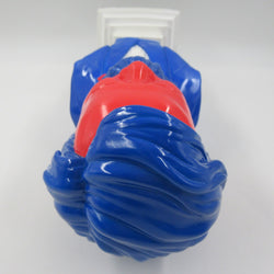 RON ENGLISH Abraham Obama Inauguration Bust - Mindstyle (2008) Red/Blue Vinyl Art Toy